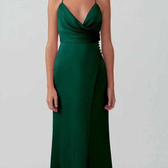 Fame & Partners | satin maxi dress - Picture 1 of 8
